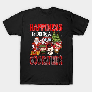 Happiness Is Being A Godfather Christmas T-Shirt